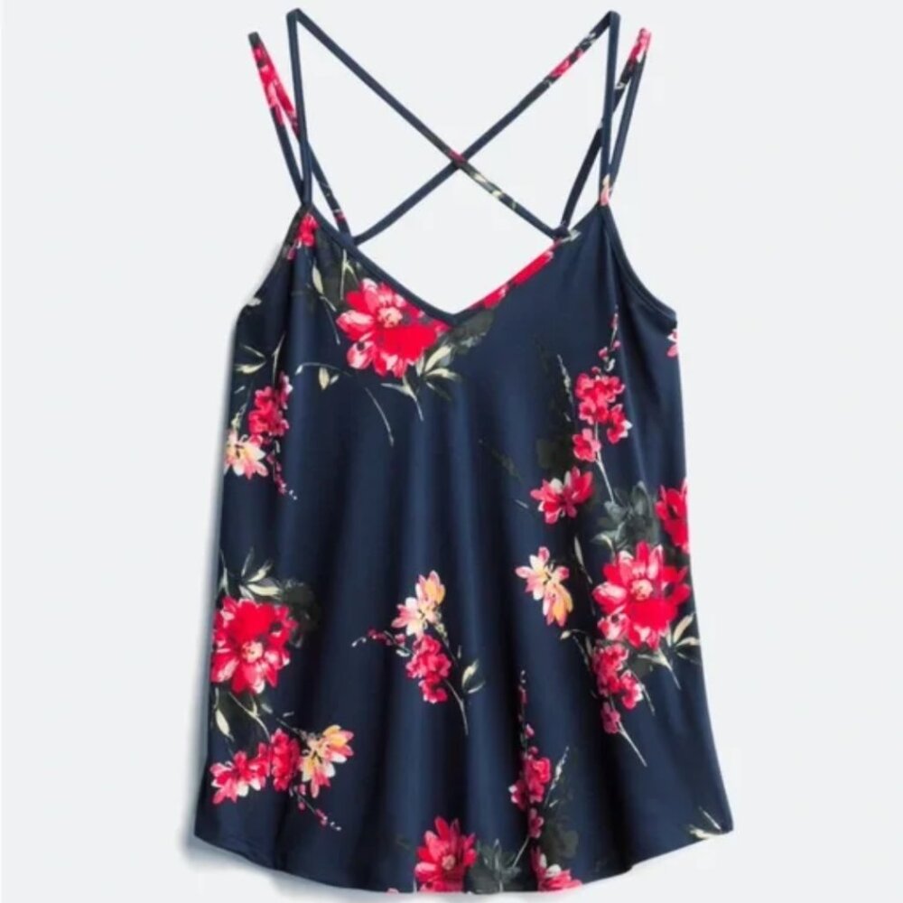 Papermoon (StitchFix) Floral Strappy Top - 1X